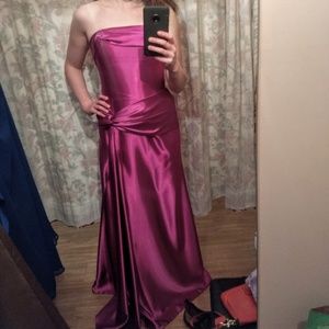Magenta formal gown